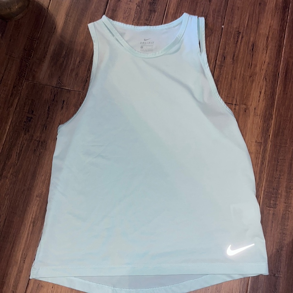 Blue Nike dry fit tank top